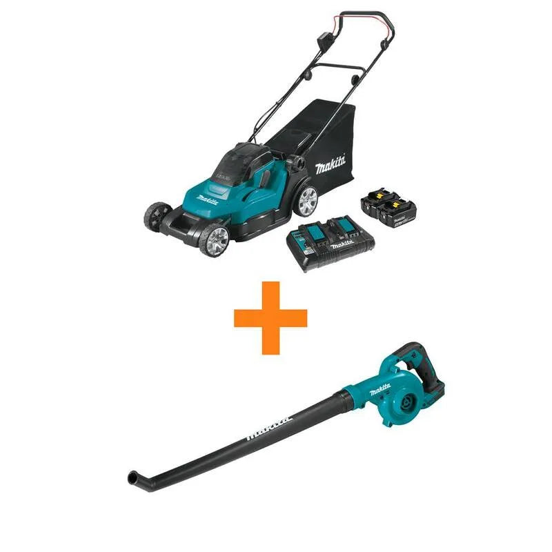 Makita 5. 0Ah Mower, 18V, 36V, 17 in., Design senza fili, Solo strumento, 5.0Ah