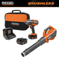 2-utensile Kit Combo a 2 utensili RIDGID, 18V, 4. 0 Ah Batterie, Design senza fili, senza spazzole, 4.0 Ah