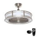 Home Decorators Collection Home Decoratori Collezione II 23 Ventilatore da soffitto, Telecomando, 23 in., Nickel spazzolato