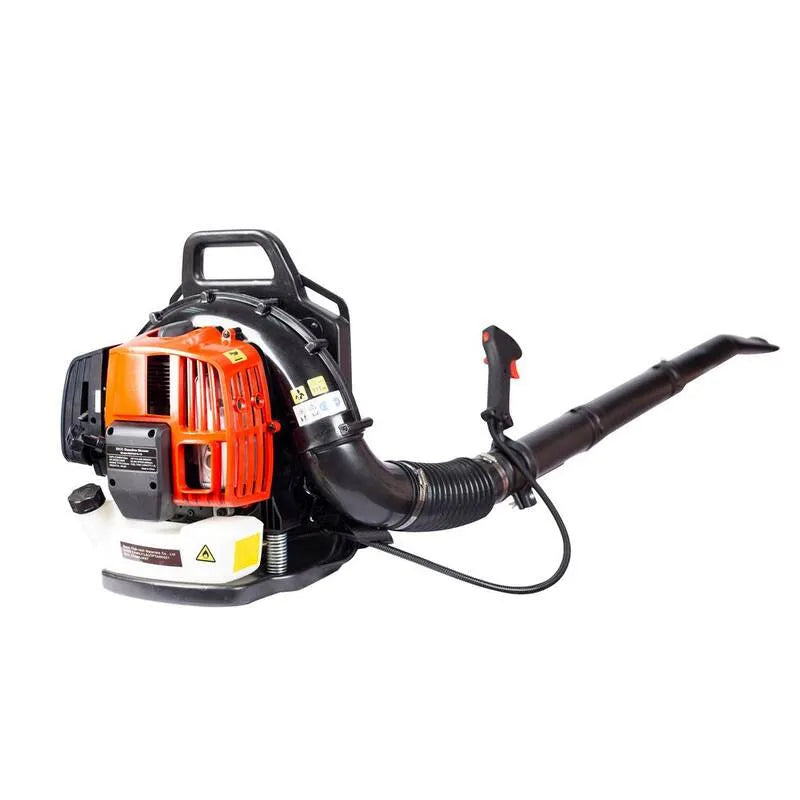 52CC, 206 MPH 530 CFM 2-Cycle Gas Zaino Soffietto a foglia con tubo di estensione in rosso, 530 CFM