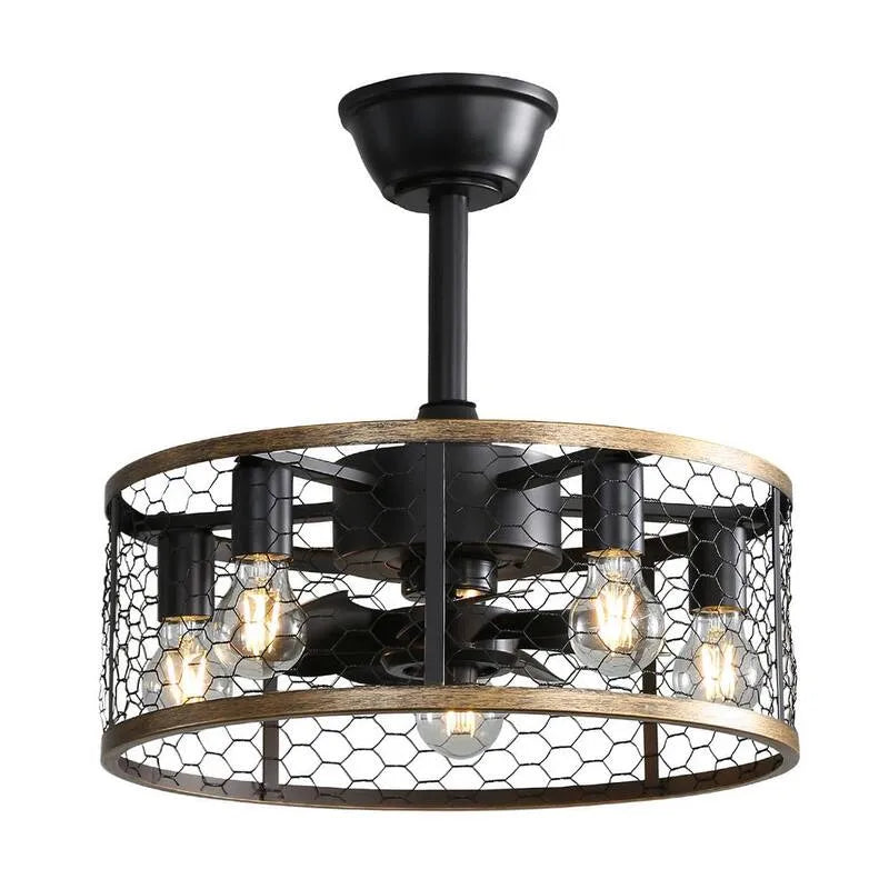 Ventilatore da soffitto E26, 20 in., Telecomando, motore CC, da interno, Reversibile, Nero