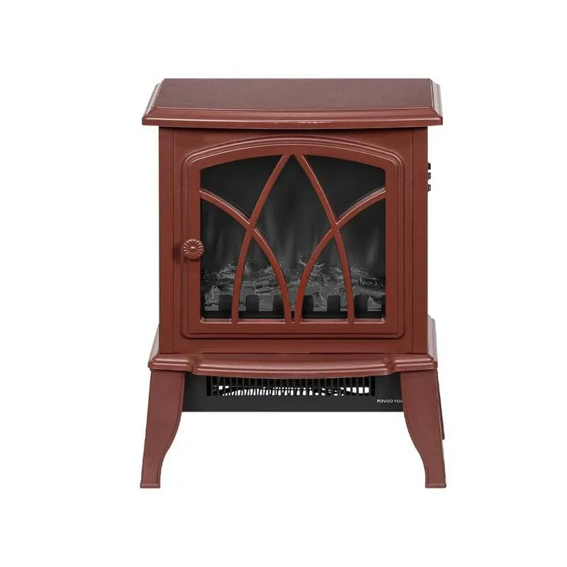 Riscaldatore di spazio 750W/1500W, 18 pollici, Elemento di calore in quarzo infrarosso, Protezione da surriscaldamento, Design compatto portatile, Tecnologia a infrarossi