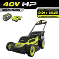 RYOBI Mower-8. 0Ah tosaerba, 40V, progettazione senza fili, senza spazzole, batteria, caricabatteria, 8.0Ah