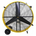 42 in., 4/5 HP, 8 in., 2 velocità, camera industriale, ruote per officina, 8 in. Ruote per officina, Giallo, profili industriali