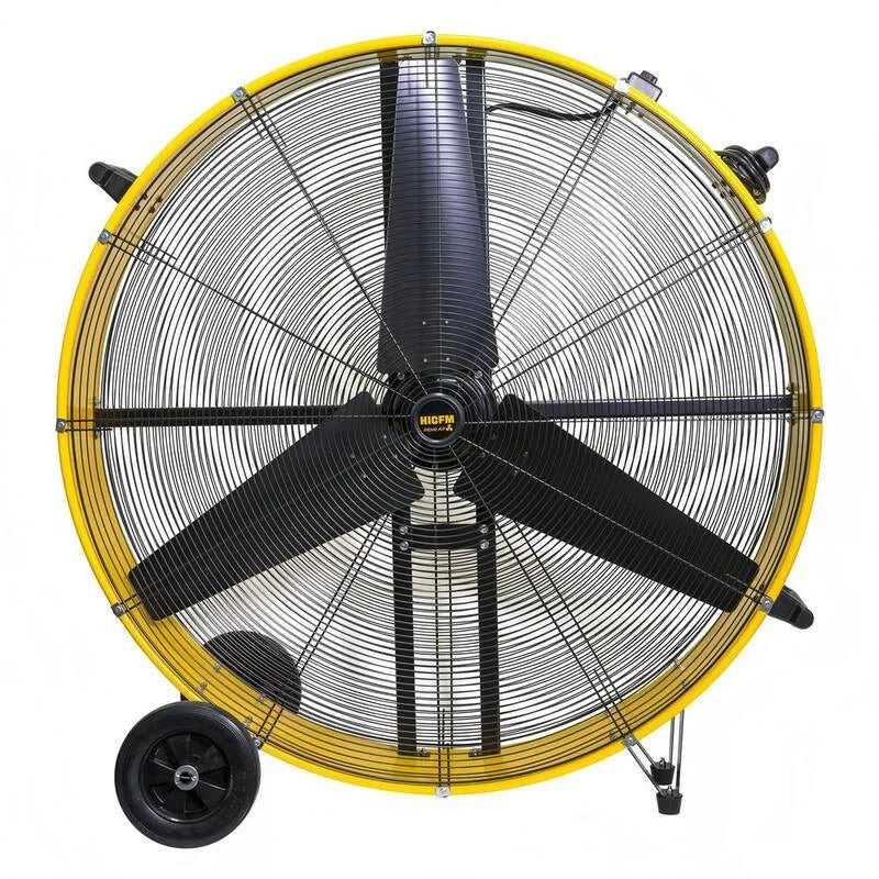 42 in., 4/5 HP, 8 in., 2 velocità, camera industriale, ruote per officina, 8 in. Ruote per officina, Giallo, profili industriali