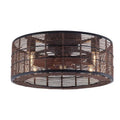 Ventilatore da soffitto, 18. 5 in., da interno, Nero, Telecomando Cirgolamento dell'aria, 18.5 in
