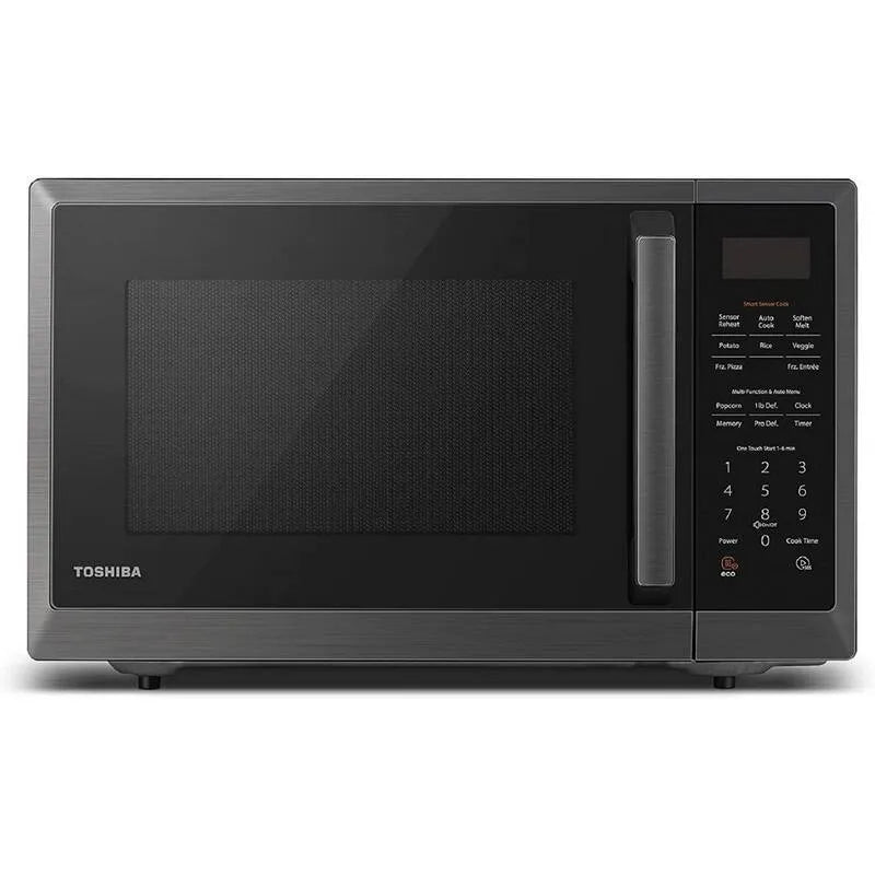 Toshiba Forno a microonde, 1, 2 cu. ft, Acciaio inossidabile, Modalità Eco e Smart Sensor, Nero, 1.2 cu. ft