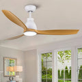 Ventilatore da soffitto, 52 in., Motore DC reversibile, Telecomando, da interno, Bianco
