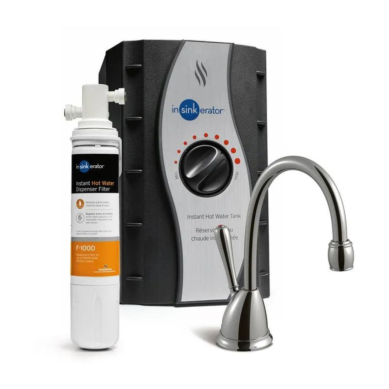 Dispenser acqua calda InSinkErator Involve H-View, rubinetto cromato 6,75 pollici
