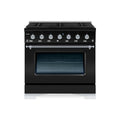 Gamma di gas 6 bruciatore Freestanding singolo forno 36-IN, famiglia grigia, CLASSICO