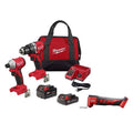 Kit Combo Impatto di Milwaukee 2-utensile, Design senza cordone, Design compatto portatile, 18V, Batterie & M18 Multi-utensile, senza spazzole