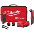 12-Volt Milwaukee Kit di macinacavo a dorso d'angolo destro senza fili di 12 Volt, 1/4 in., 8 in., Trapano ad angolo retto, Design senza cordone, M12
