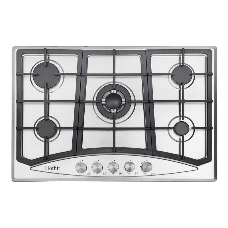 Gamma di gas Include regolatore di pressione del gas 5-Burners, acciaio inossidabile, 30 in., GPL/NG doppio carburante, 30 in., 30 in.