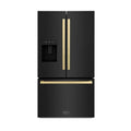 3-Door frigorifero 3 porte, 36 in., Acciaio inossidabile, Nero, Bronzo, Acciaio inox nero, Frigoriferi French Door
