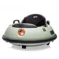 12V Kids Ride su auto paraurti, telecomando, rotazione a 360 gradi, luci LED, Rosa, Veicoli elettrici per bambini