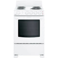 Gamma elettrica di Hotpoint, 24 in., 4 bruciatore, bianco