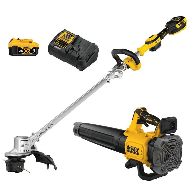 DEWALT MAX batteria senza cordone alimentato trimmer, 20V, batteria 4 Ah & caricabatteria, progettazione senza fili