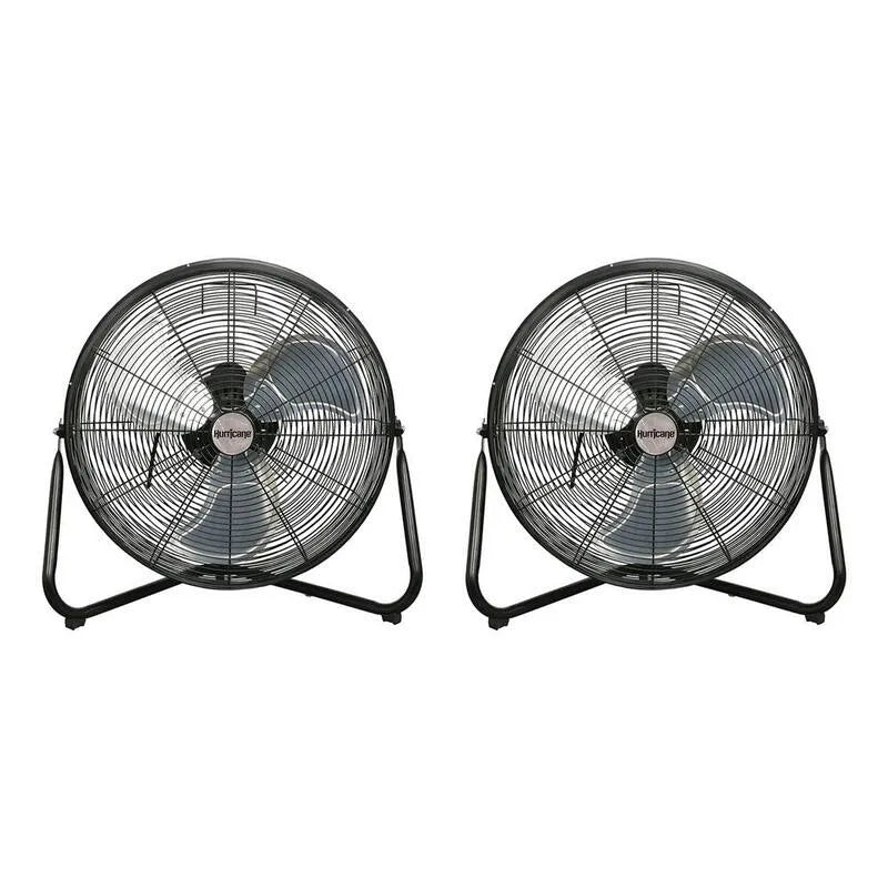 3-velocità 3Speed, Wall-Mountable, ventilatore da pavimento a 3 velocità in nero con staffa a parete, 20 in.