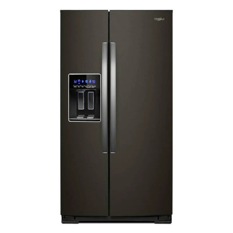 Whirlpool Frigorifero con idromassaggio, 20, 6 piedi, contropiede profondità, nero, 20.6 cu. ft