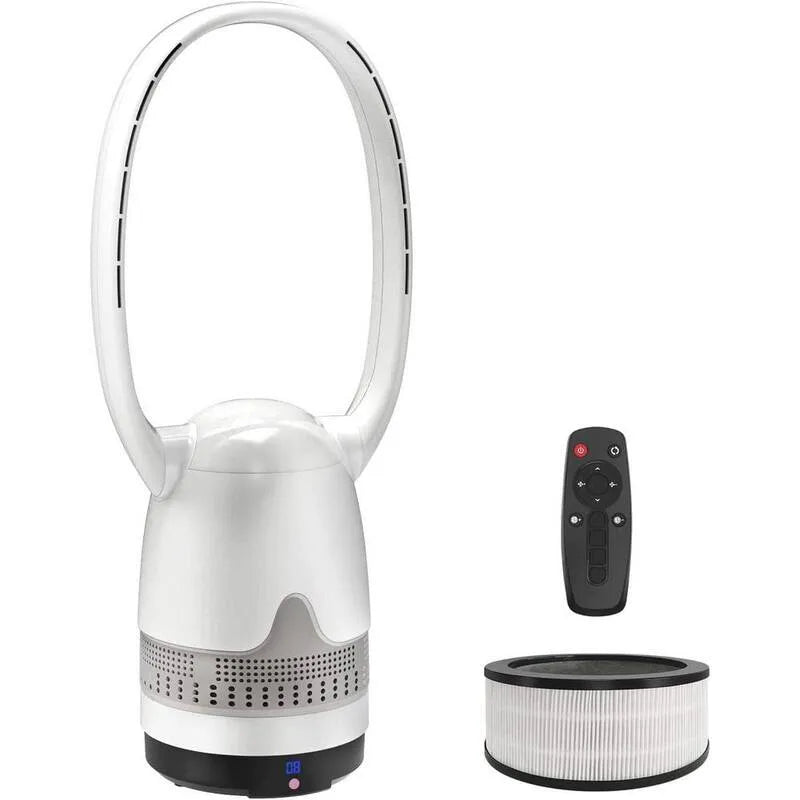 purificatore dell'aria H12, telecomando, filtrazione HEPA, 26 in., casa e ufficio, bianco