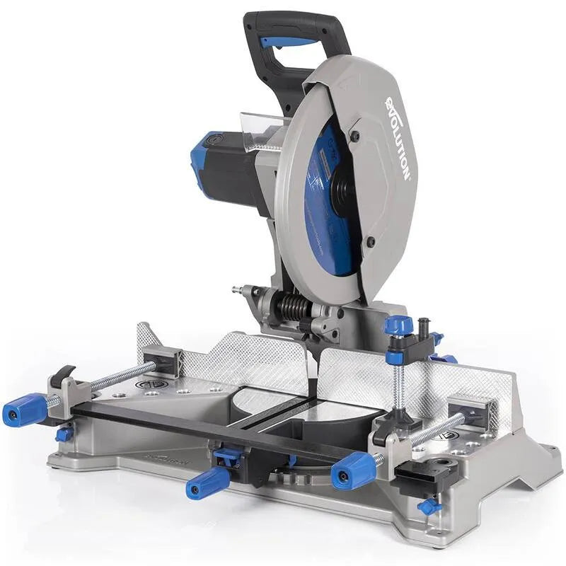 Evolution Power Utensili, 14 in. Sega di taglio in acciaio Mitering, Blu, seghe di cerchio