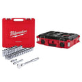 Milwaukee 47 pezzi Metric Ratchet e Presa Meccanica Strumento, 1/2 in., utensile Box, 22 in.