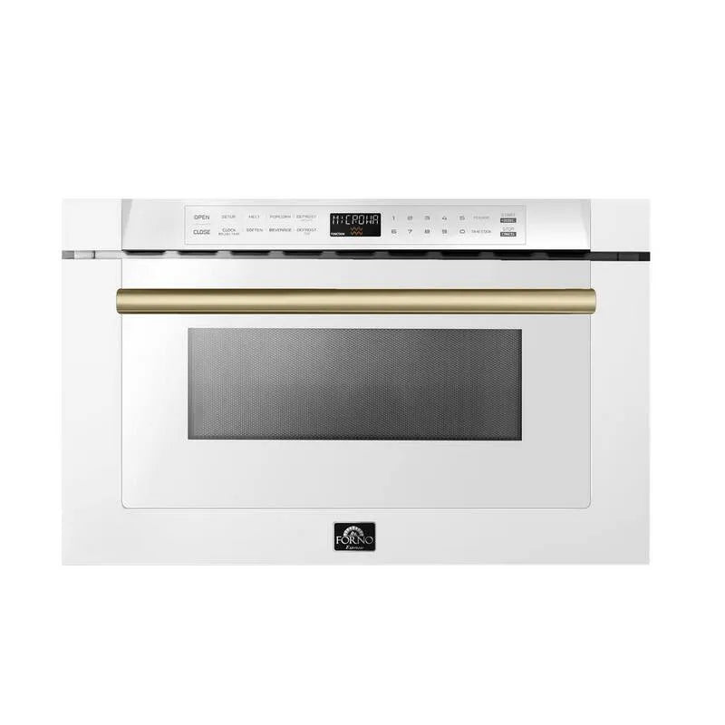 1. 2 cu. ft., 24, Capoliveri 24 in. Cassetto a microonde incorporato in bianco, 1.2 cu. ft