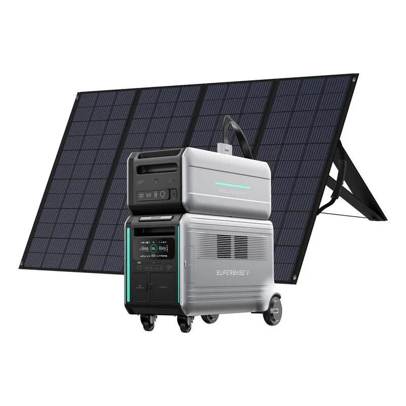 Generatore V6400, SuperBase, / B6400 5000-Watt Pulsante di avvio solare Generator 400W pannello solare per camper casa e campeggio, 400W