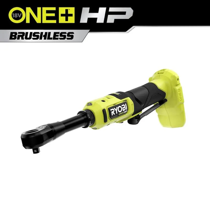 RYOBI HP 18V, 3/8 in., Solo strumento, Ratchet esteso di portata, Design senza cordone, Senza spazzole