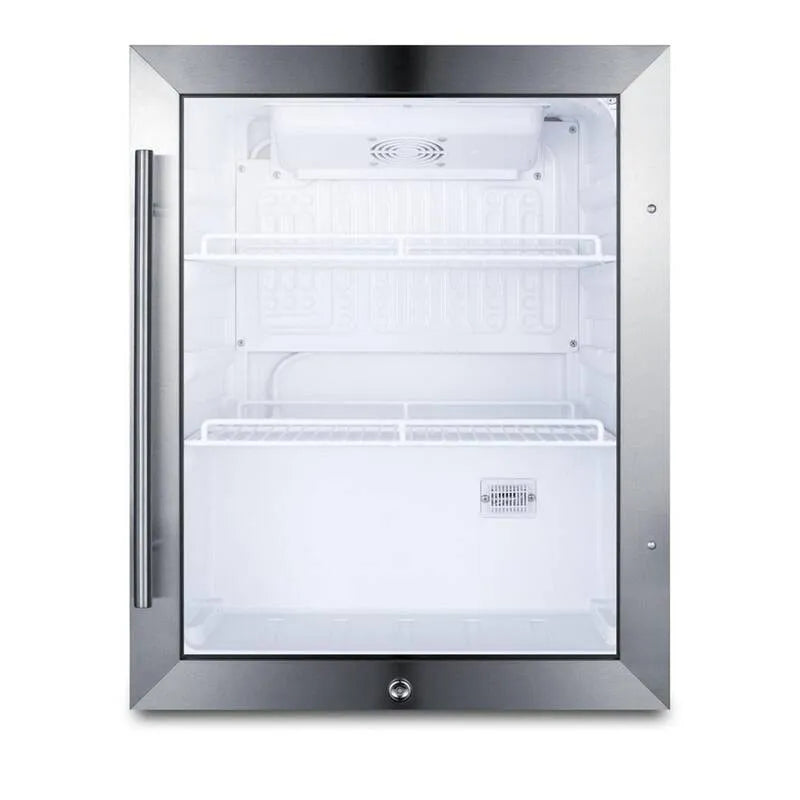 Frigorifero, 19 pollici, 2. 1 cu. ft, Design commerciale-classe, esterno, nero, 2.1 cu. ft