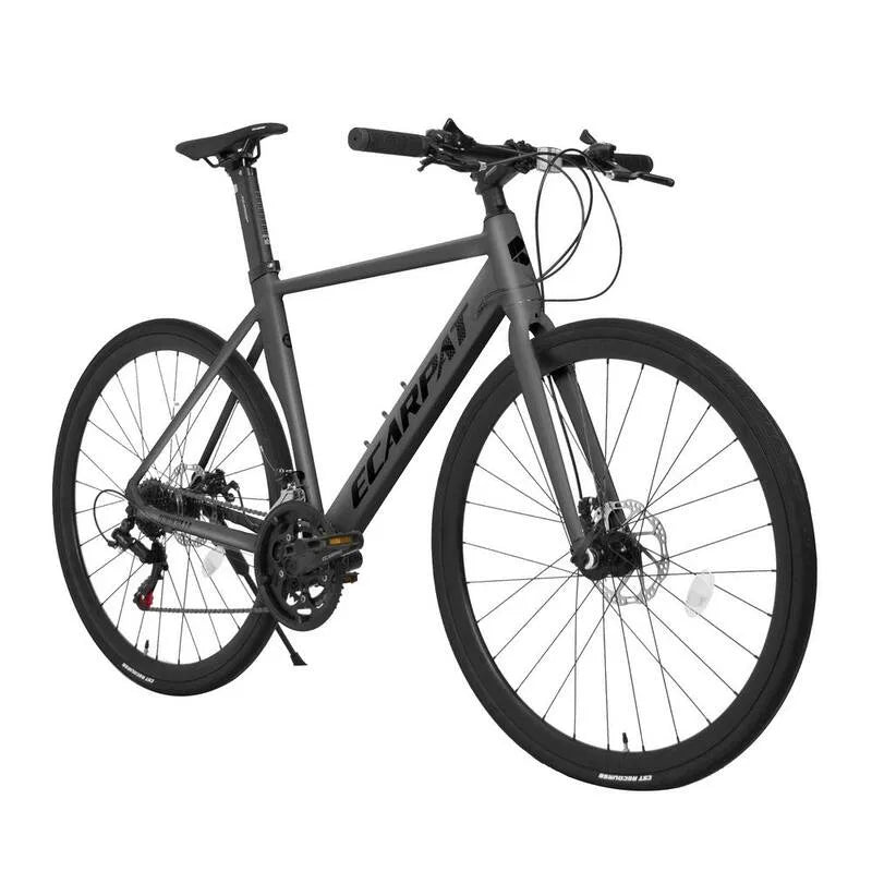 x27 700c, 28 in. Road Bike con 14-velocità Shimano Dischi Freni e telaio in alluminio per uomini e donne's in nero, 14-velocità, alluminio, 28 in.