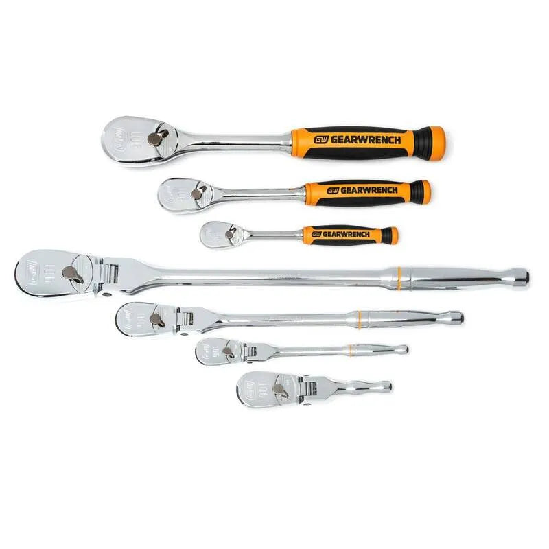 90-Tooth Materiale Ratto fisso e flessibile-caso Set 90-tono, 1/4 in., 8 in., 2 in., 7 pezzi