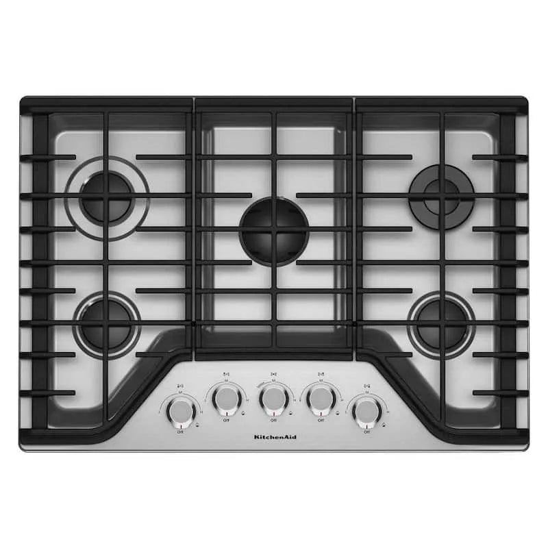 KitchenAid CucinaAid, 36 in., Acciaio inossidabile, 5 bruciatori, Acciaio inox, Piani cottura a gas