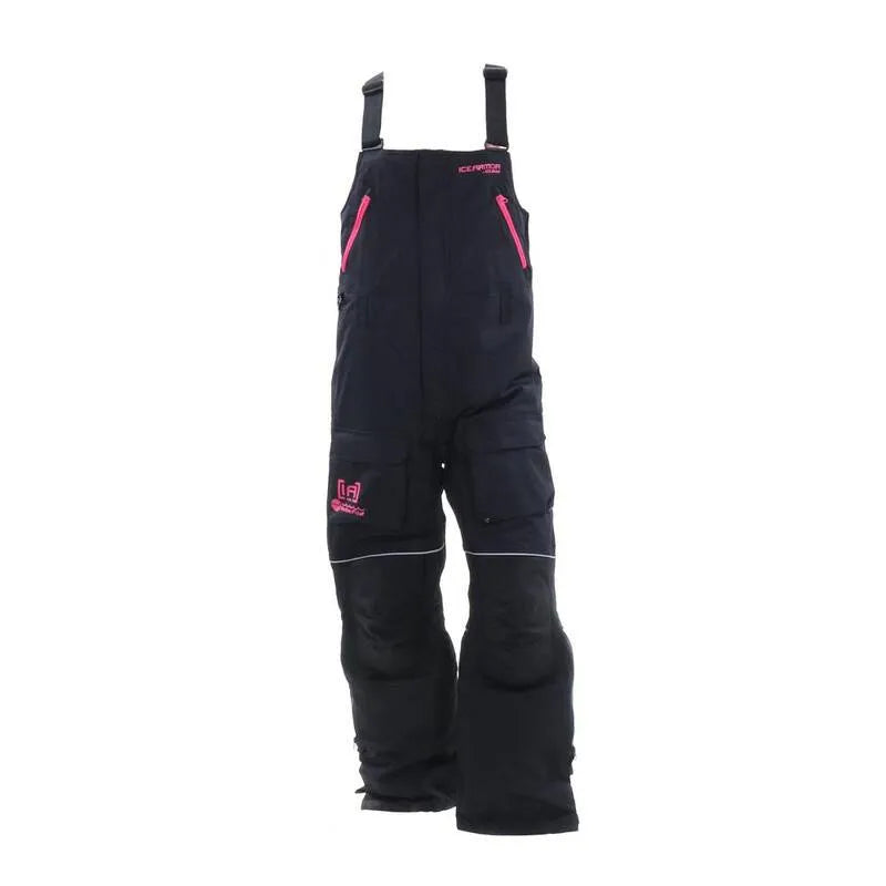 2XL, le donne dell'armatore del ghiaccio Risorgono il galleggiante Bib, 2XL nero/caffale/fuchsia
