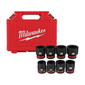 8 pezzi Set di presa a pressione a 8 punti Milwaukee, 3/4 in., Nero, set di presa di impatto