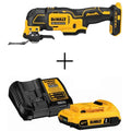 DEWALT 2. 0Ah MAX senza cordone spazzola senza fili Multi strumento, 20V, progettazione senza cordone, 2.0Ah, Giallo, Oscillazione Strumenti