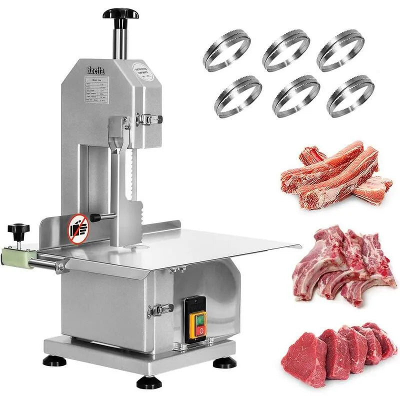 Macchina da taglio della carne congelata commerciale 750-Watts, progettazione commerciale-classe, 1. 2HP, acciaio, 1.2HP