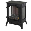 12. 5 in., 12. 5 in. Riscaldamento Camino elettrico freestanding con realistici falde LED e log e protezione da surriscaldamento, Funzione di calore, 12.5 in