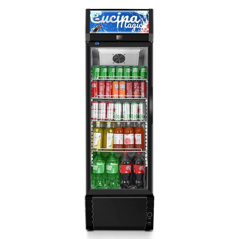 Frigorifero, Design commerciale-classico, 24. 5 in., 12, 5 cu. ft, luce LED, nero, 24.5 in, 12.5 cu. ft