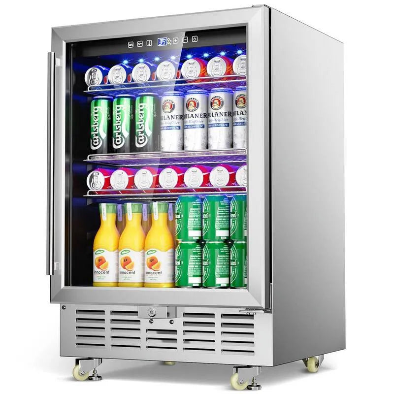 180, Single Zone 180 lattine bevande e cantinetta vino in Argento, 23. 2 in., 23.2 in
