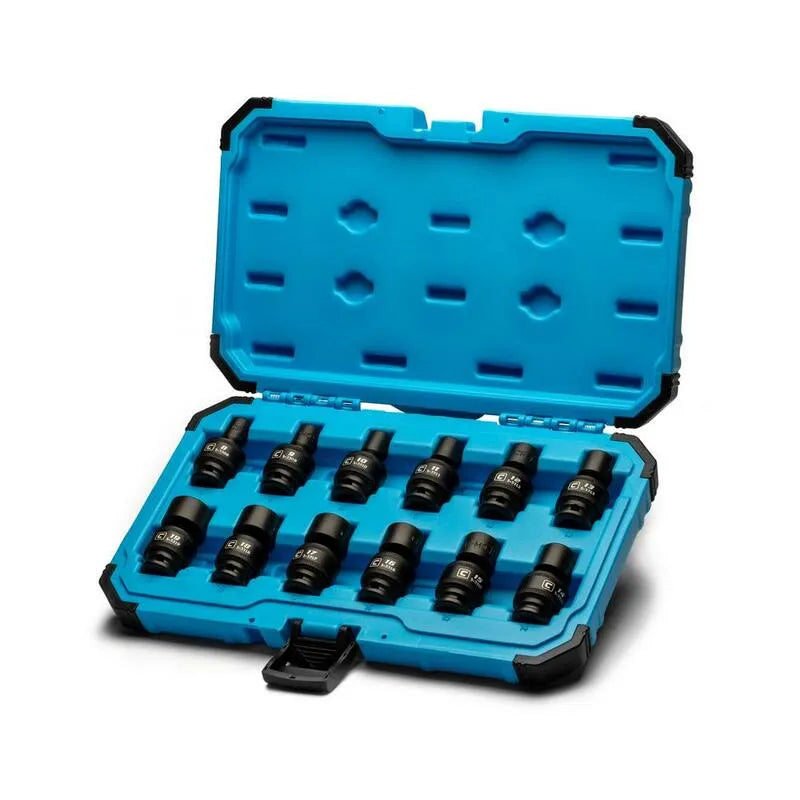 Set di presa universale di impulso metrico 12 pezzi, 3/8 in.