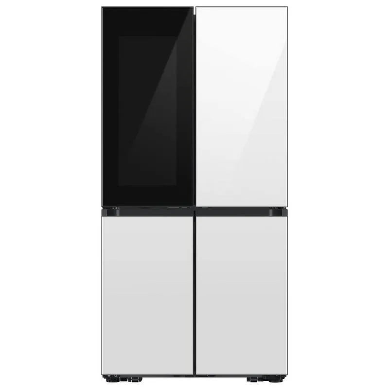 Samsung 4-Door, Bespoke Flex con zona bevande in vetro bianco