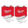 Milwaukee 54 pezzi Metric Ratchet e Presa Meccanica Strumento, 1/4 in.