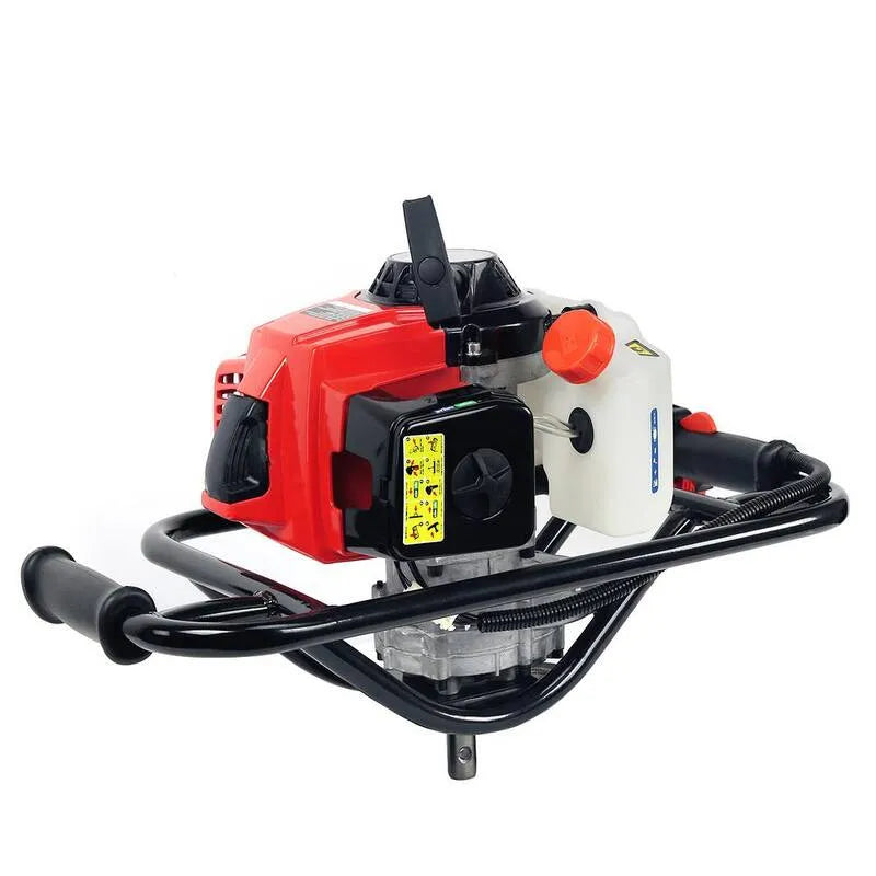 1-uomo, 63 cc V-tipo 1-Man 2-Stroke gas post Hole Digger Auger Powerhead, EPA certificata, Nero, Trivelle