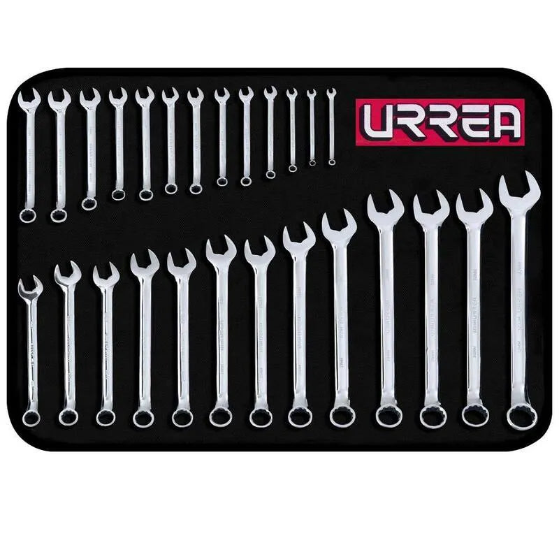 Set di chiavi a compressione cromata 12-Point, 26 pezzi, Metric