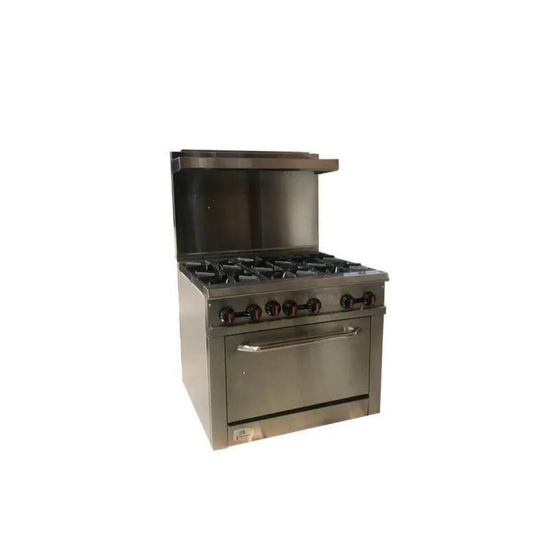 Gamma di gas, 36 in., 4. 5 cu. ft, 6 bruciatore, acciaio inossidabile, progettazione commerciale-classica, 4.5 cu. ft, Acciaio inox, Cucine a gas con forno singolo