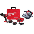 18-V Milwaukee Kit driver per trapano martello da 18 V, Design senza cordone, 1/2 in., Sega circolare, M18, Senza spazzole