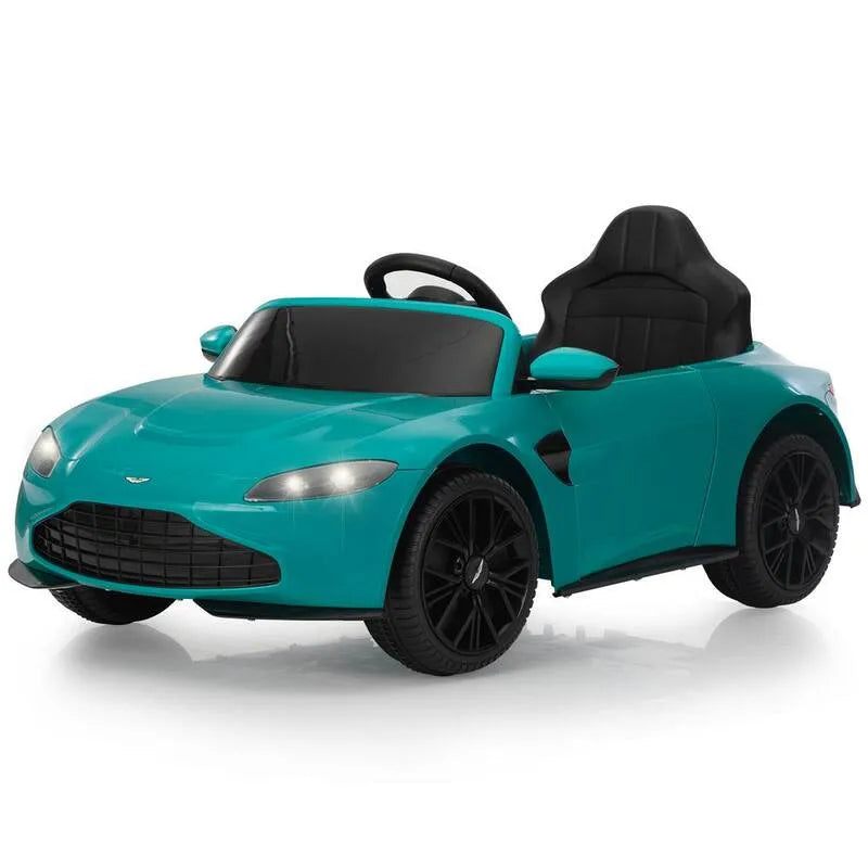 12-Volt, telecomando, bambini cavalcare su auto giocattolo elettrico con licenza Aston Martin con e luci LED