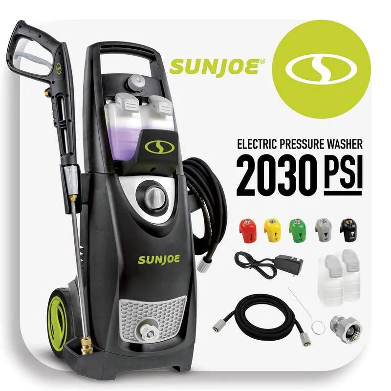 idropulitrice a pressione, 1, 2 GPM, 13 Amp, Cordato, 2030 MAX PSI ad acqua fredda, Sun Joe