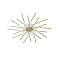 Ventilatore da soffitto 6-velocità, 45 in., motore CC, da interno, con telecomando, Oro